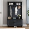 NicBex Hall Tree for Hallway,Modern 3-in-1 Design Coat Racks with 4 Hooks,Entryway Furniture for Hallway,Living Room,Bedroom - 2 of 4