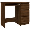 VidaXL Desk Brown Oak 35.4"x17.7"x29.9" Engineered Wood - 2 of 4