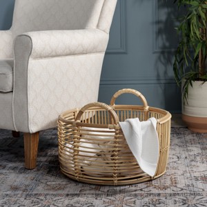 Tyra Basket With Handles - Natural - Safavieh - 1 of 1