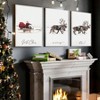 3Pcs Large Canvas Wall Art Prints Santa Claus with Sleigh Deer Winter Xmas Decor Gallery Living Room Bedroom UNFRAMED 16x 24in - 4 of 4