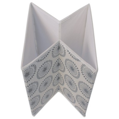 Foldable Gray Fabric Cube Storage Bin for Kids - Set of 2