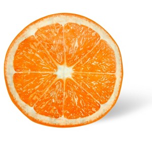 Toynk Orange Slice Round Fleece Throw Blanket | 60 Inches - 1 of 4
