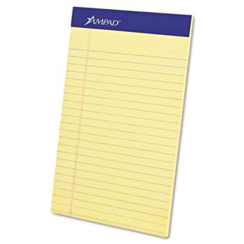 Ampad Evidence Notepads 5" x 8" College Rule Canary 50 Sheets/Pad 12 Pads/Pack (TOP20-204) 20204