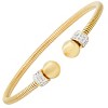 Steeltime Stainless Steel Snake Cuff Bracelet. Color Options: Silver, Gold - 2 of 4