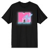 Mens MTV Music Television Symbol Black Short Sleeve Shirt - 2 of 4