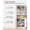 Munora 72" Farmhouse Pantry Cabinet with Glass Doors - Adjustable Storage Organizer for Kitchen, Laundry Room & Office (White) - 4 of 4