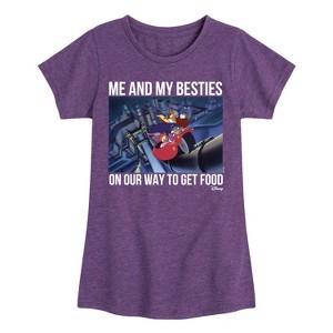 Girls' - Disney - Darkwing Duck Fitted Short Sleeve Graphic T-Shirt - 1 of 4