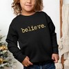 The Juniper Shop Believe Puff Print Toddler Graphic Sweatshirt - 2 of 3