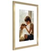 Americanflat 18x24 Poster Frame with Polished Plexiglass - Use as 12x18 Frame with Mat or 18x24 Frame Without Mat - Hudson Collection - Gold - 4 of 4
