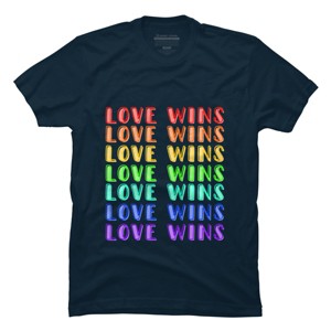 Adult Design By Humans Humans Love Wins Pride Repeat By CNTT668 T-Shirt - 1 of 2
