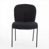 DOMETOUR Iron Foot Dining Chair Set of 2 No Armrest High Back Suitable for Dining Room Living Room Balcony - 3 of 4