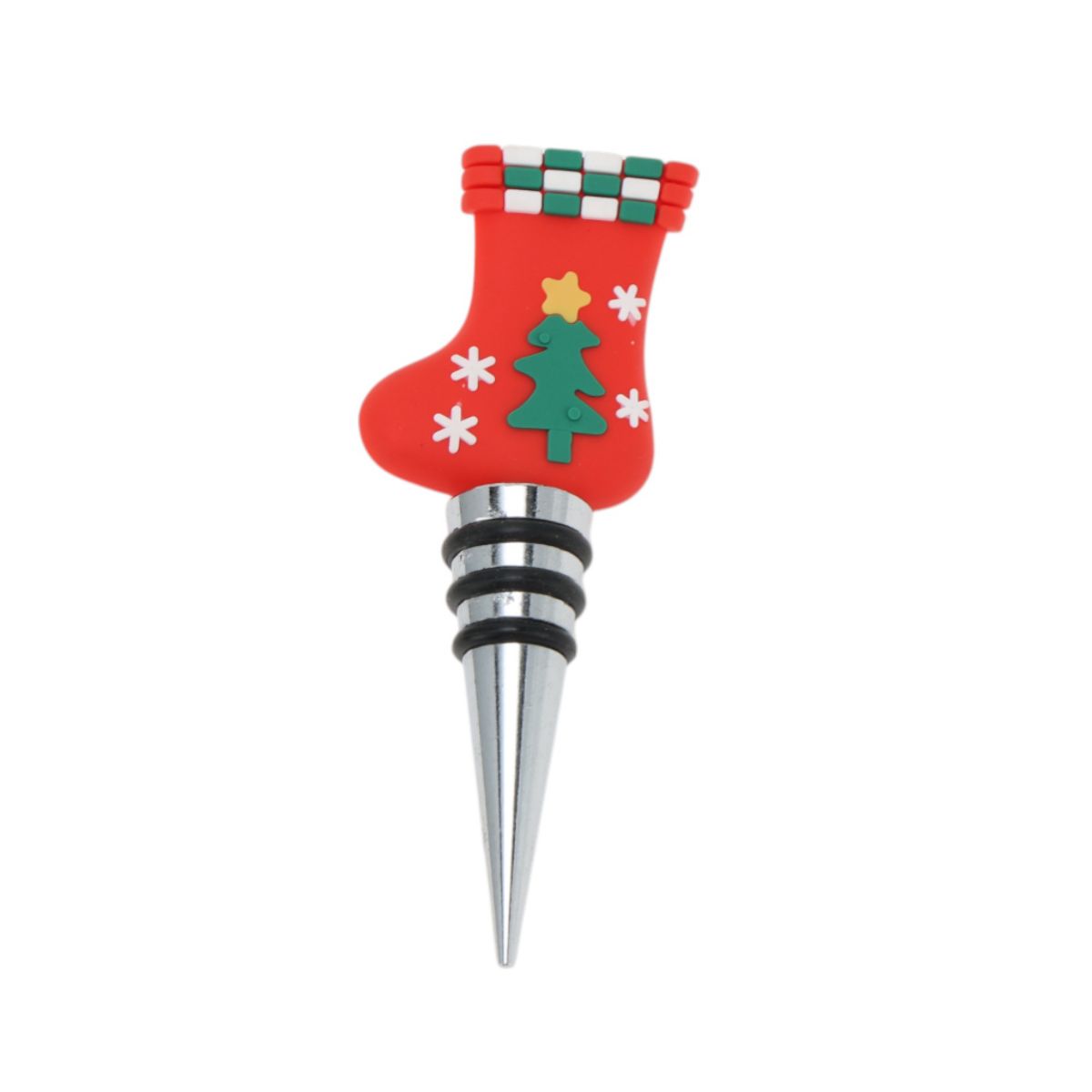 Unique Bargains Three-Wire Christmas Tree Stopper Aluminum Alloy TPE 1 Pc