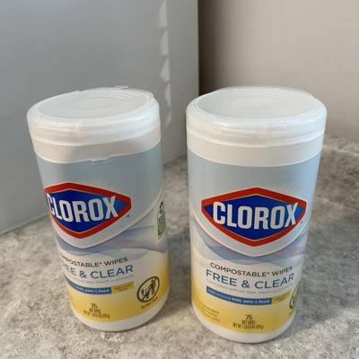  Clorox Compostable Cleaning Wipes, All Purpose Wipes