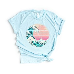 Simply Sage Market Women's Waves Vintage Short Sleeve Graphic Tee - 1 of 3