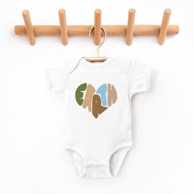The Juniper Shop Earth Heart Baby Bodysuit
