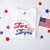 Simply Sage Market Women's Stars and Stripes Short Sleeve Garment Dyed Tee - 3 of 4
