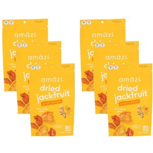 Amazi Ginger Turmeric Dried Jackfruit Chews - Case of 6/2.3 oz - 1 of 4