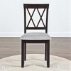 Mshliw Set of 2 Fabric Upholstered Dining Chairs with Padded Seat and Backrest, Solid Wood Legs, Accent Side Chairs for Kitchen & Dining Room - 4 of 4