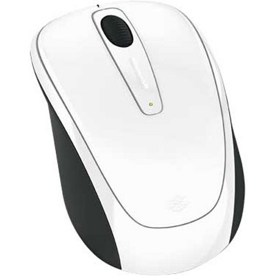 Microsoft 3500 Wireless Mobile Mouse- White - Limited Edition - Wireless - BlueTrack Enabled - Scroll Wheel - Ambidextrous Design