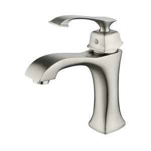 Cobbe Brushed Nickel Vanity Sink Faucets Single Handle Bathroom Faucet Single-Hole Installation - 1 of 4
