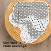 KeaBabies 4pk Hallo Baby Burp Cloths, Organic Cotton Burp Cloth for Girls, Boys, Soft & Absorbent Burping Cloths - 2 of 4