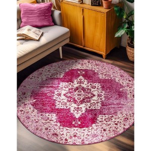 Unique Loom    Charm Wishbone Area Rug - 1 of 4