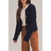Women's Chunky Knit Button Down Sweater - In February - 4 of 4