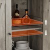 WhizMax Farmhouse Sideboard Buffet Cabinet, Small Storage Cabinet with 2 Doors and Adjustable Shelves - 4 of 4