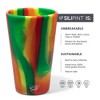 Silipint: Silicone Pint Glasses: 4 pk - 2 Marigold & 2 Habiscus - 2 of 4