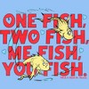 Infant's Dr. Seuss Me Fish You Fish  Bodysuit - Light Blue - 6 Months - 2 of 3