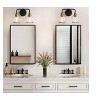 KAISITE 2 - Light Black and Gold Dimmable Bathroom Vanity Light with Globe Glass Shade - 3 of 4