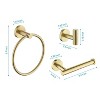 OUTSUPPLY 3-Piece Bathroom Set, Towel Bar, Hooks, Modern Wall Mounted Hardware Rustproof for Bathroom - 2 of 4