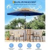 Jojoka 7.5FT Patio Umbrella,Market Umbrella,Table Umbrella with Push Button Tilt and Crank,6 Sturdy Ribs UV Protection - 4 of 4
