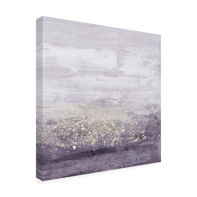 Trademark Fine Art -Jennifer Goldberger 'Amethyst Glitter I' Canvas Art