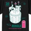 Squid Game Carousel, Pink door, 30 Sec text on Black Short Sleeve Adult T-Shirt - 2 of 4