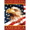 Briarwood Lane God Bless America Eagle Garden Flag - 3 of 4
