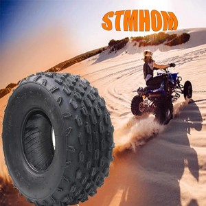 Set of 2 AT19X7-8 Tire Sport- Racing Go-Kart Tires ATV UTV Tires Mini Bike Tires, 4PR Tubeless - 1 of 4