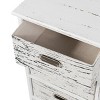 Tangkula 3-Drawer Fabric Vintage End Table Wood Nightstand Side Table - 4 of 4