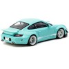 RWB 997 "Lomianki" Light Blue with White Stripes "Hobby64" Series 1/64 Diecast Model Car by Tarmac Works - 3 of 4