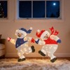 Karl Home  2PCS 3FT Lighted Snowman Christmas Decoration - 2 of 4