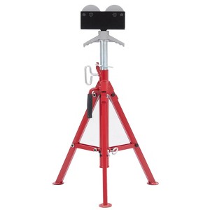 2500LBS Capacity Pipe Jack Stand with Roller Head (28"-52" Adjustable Height) - Heavy-Duty Carbon Steel Support for 1/8"-12" Pipes in Automotive - 1 of 4