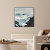 Art Remedy Gold over Blue Blue Abstract Wall Art Framed - 2 of 4