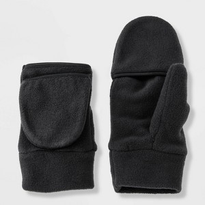 Fleece Flip Mittens - All In Motion™ Black - 1 of 3