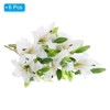 Unique Bargains Home Decor Lily Fake Artificial Flowers in Vase for Centerpiece Table - 3 of 4