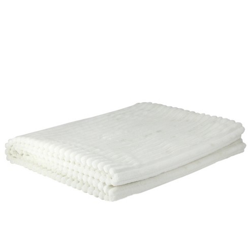 White fleece 2025 throw blanket