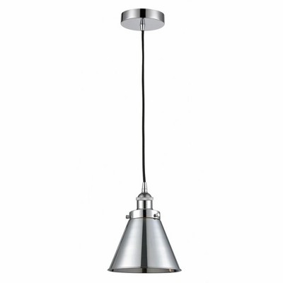 Appalachian - 1 Light Cord Hung Mini Pendant In Modern Style-9.88 Inches Tall and 8 Inches Wide