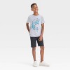 Boys' Short Sleeve Dinosaur Marching Band Graphic T-Shirt - Cat & Jack™ Medium Gray - 4 of 4