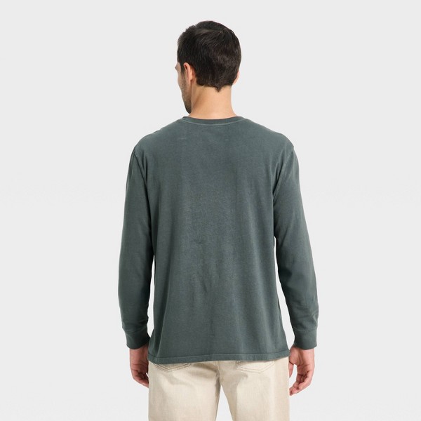 Camiseta de manga larga con bolsillo estilo vintage para hombre - Goodfellow & Co™ 2