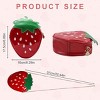 Girl's strawberry wallet, can be carried alone or paired with a soft strawberry crossbody bag, giving girls a sweet little surprise - 2 of 4