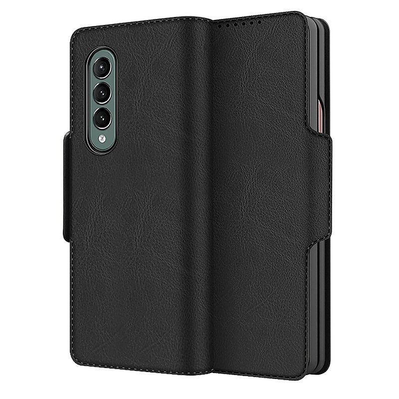 SaharaCase Leather Folio Wallet Case for Samsung Galaxy Z Fold3 5G Black (CP00112), 1 of 7